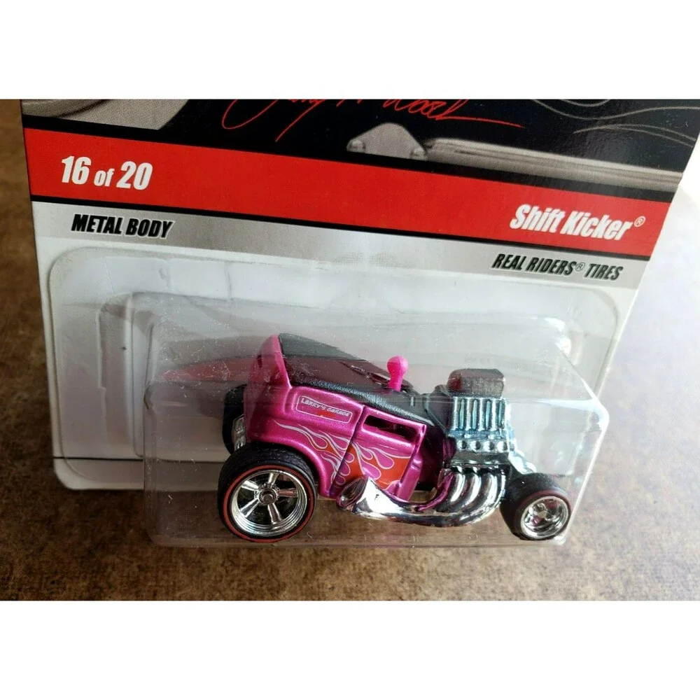 2009 Hot Wheels SHIFT KICKER Metallic Pink LARRY'S GARAGE #16/20 1:64 REDLINE RR